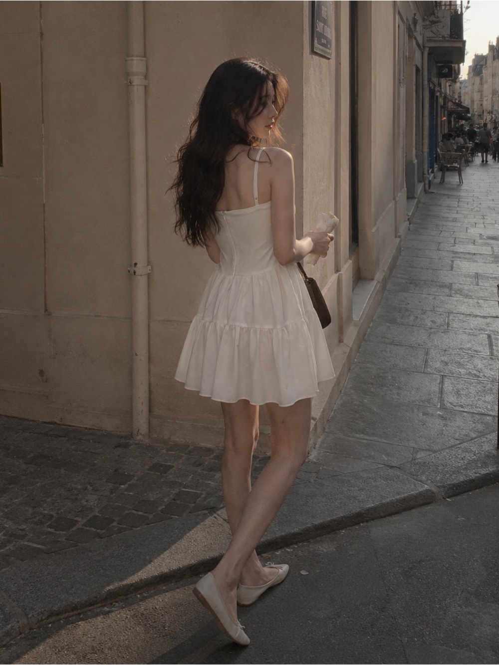 White Babydoll Mini Dress | Soft Girl Balletcore Sundress